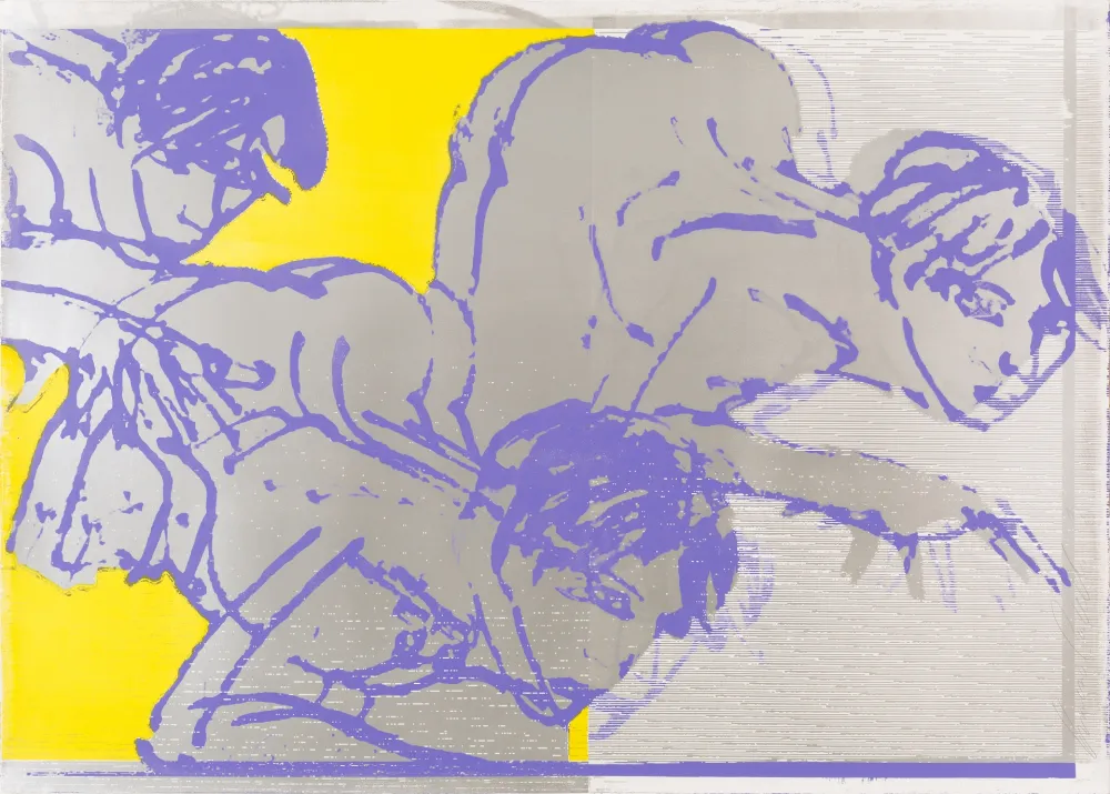 Литография Castelli - Sans titre (Silver Version)