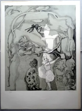 Литография Castillo - A.L. Galería Joan Prats