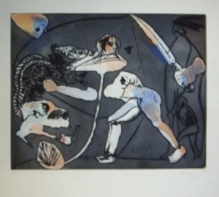 Офорт И Аквитанта Castillo - America espanoles