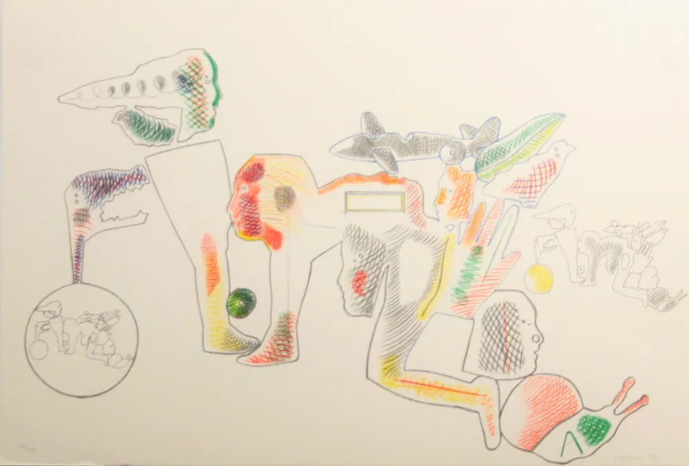 Литография Castillo - Carpeta 12 Aniversari Galeria Joan Prats