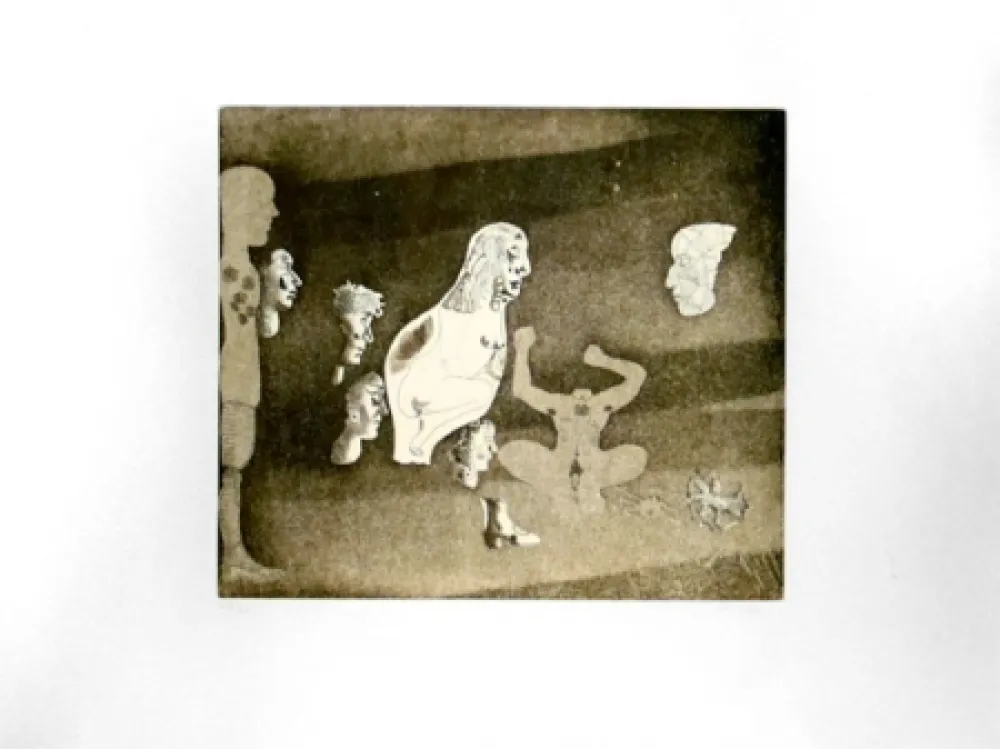 Гравюра Castillo - Composición Erótica