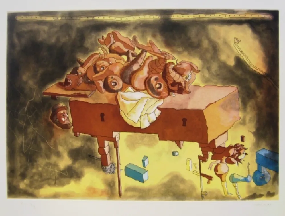 Литография Castillo - The Manhattan Bank