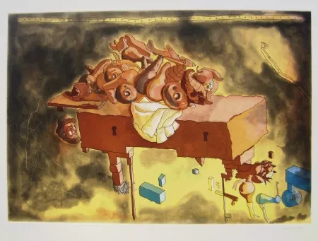 Литография Castillo - The Manhattan Bank