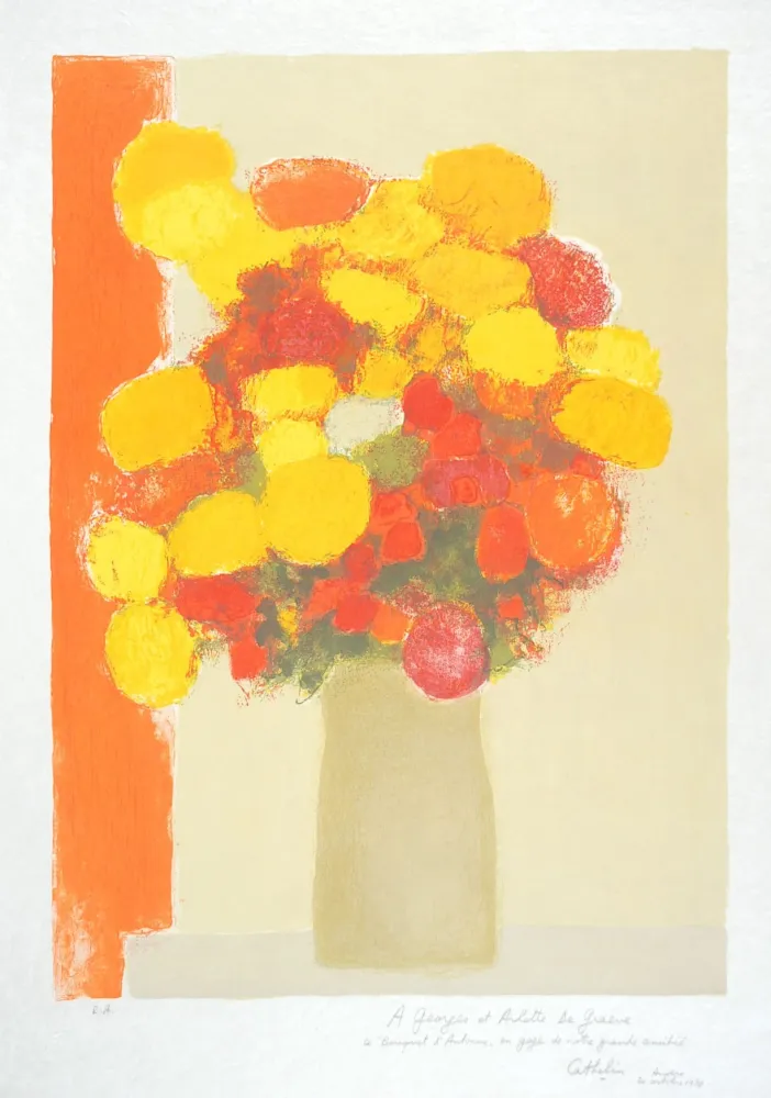 Литография Cathelin - Automne - Autumn