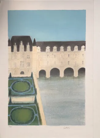 Литография Cathelin - Chateau de Chenonceau