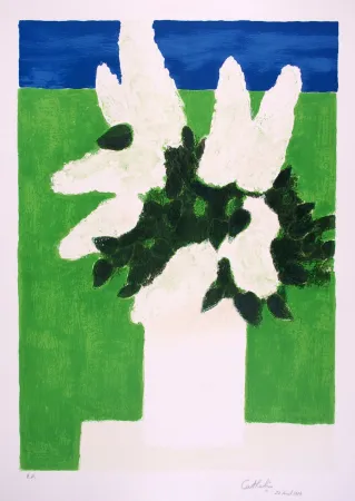 Литография Cathelin - Les Lilas - The Lilac