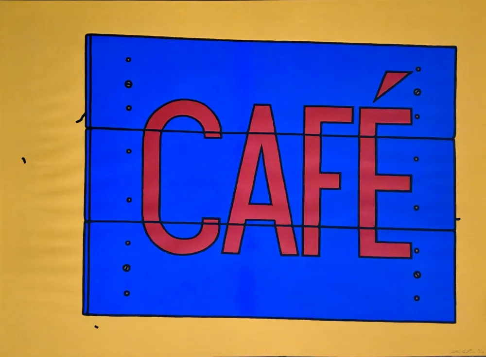 Сериграфия Caulfield -  Cafe Sign 