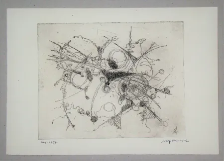 Офорт Cavael - Abstrakte Komposition