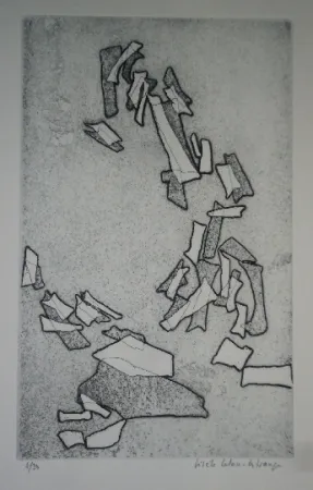 Офорт Celan Lestrange - Inachevé