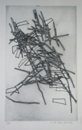 Офорт Celan Lestrange - Inachevé