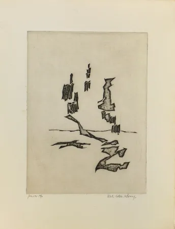 Гравюра Celan Lestrange - Sans titre 