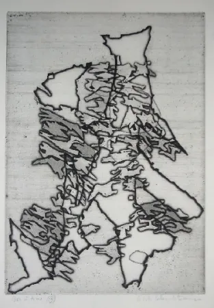 Гравюра Celan Lestrange - Schwarzmaut - 13