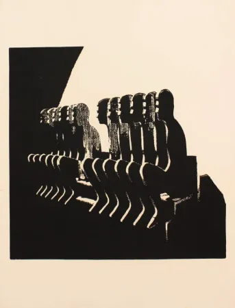 Литография Ceroli - SENZA TITOLO