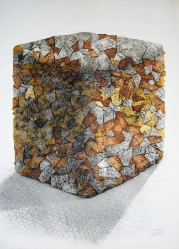 Литография Cesar - Les compressions