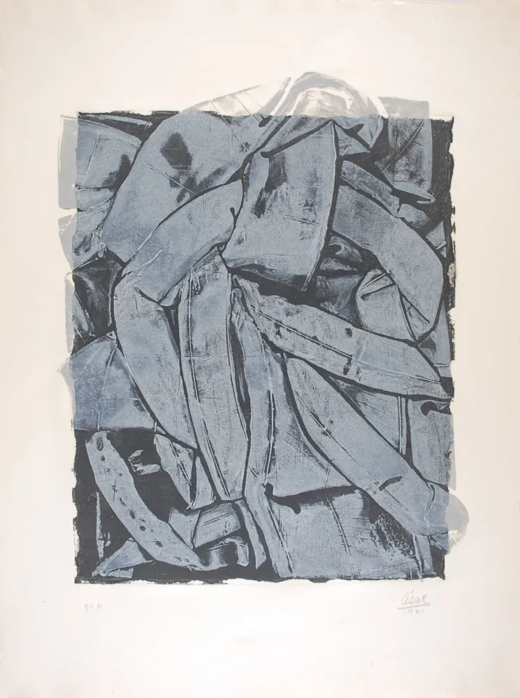 Монотип Cesar - Portrait de Compression