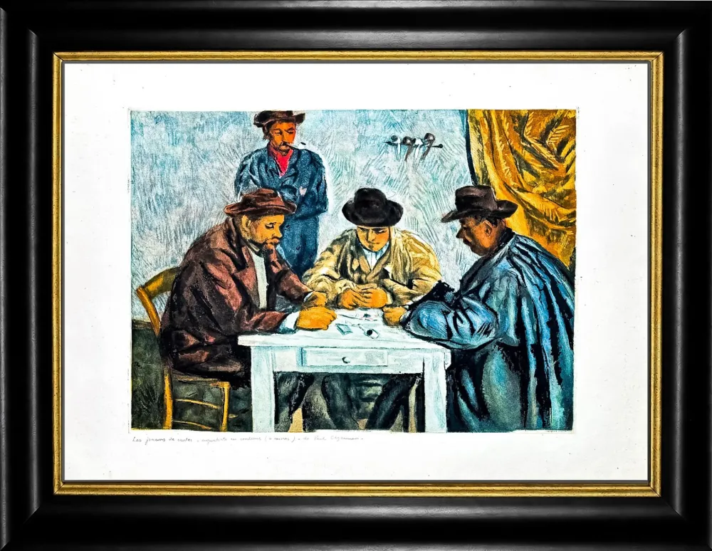 Акватинта Cezanne - Les joueurs de cartes