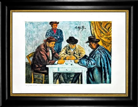 Акватинта Cezanne - Les joueurs de cartes