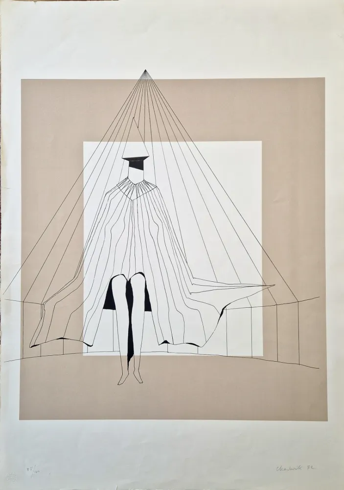 Литография Chadwick - Seated figure