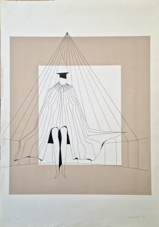 Литография Chadwick - Seated figure