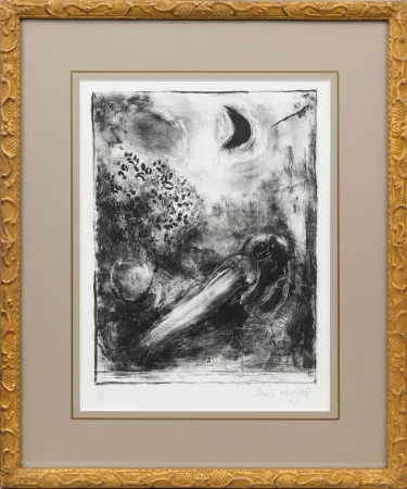 Литография Chagall - À la fenêtre (At the Window)