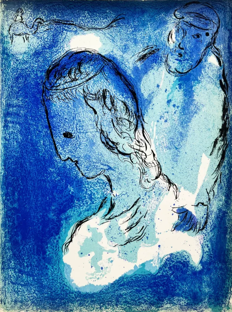 Литография Chagall - Abraham und Sarah