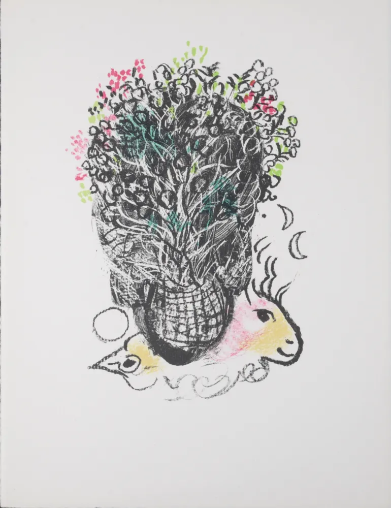 Литография Chagall - Bouquet pour Fernand, 1972