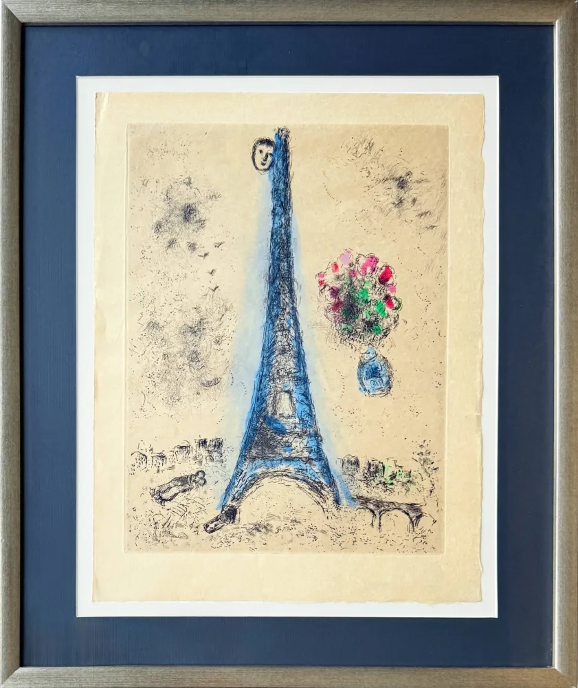 Офорт И Аквитанта Chagall - Celui qui dit les choses sans rien dire, Planche I