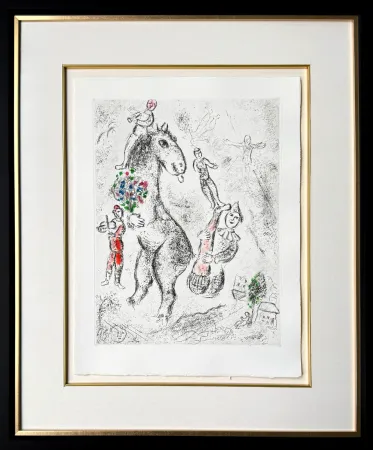 Офорт Chagall - Celui qui dit les choses sans rien dire, Planche IX