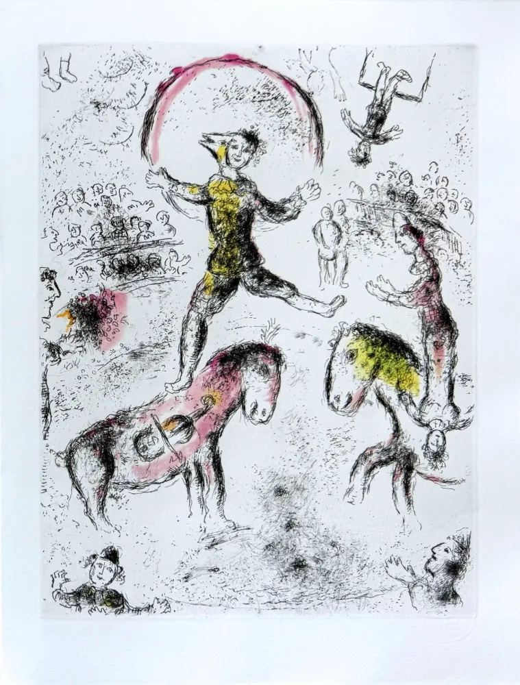Офорт Chagall - Celui qui dit les choses sans rien dire, Planche VI