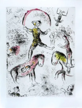 Офорт Chagall - Celui qui dit les choses sans rien dire, Planche VI