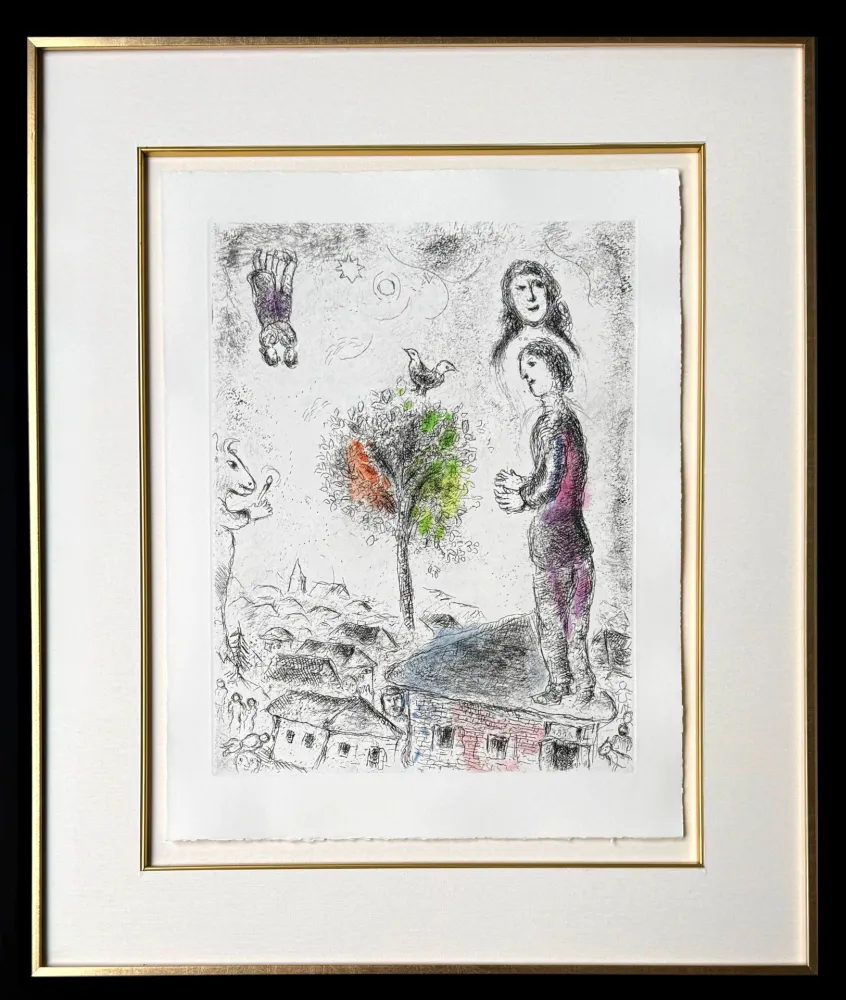 Офорт Chagall - Celui qui dit les choses sans rien dire, Planche VIII