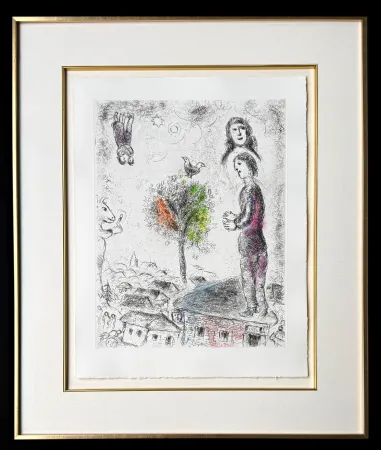 Офорт Chagall - Celui qui dit les choses sans rien dire, Planche VIII