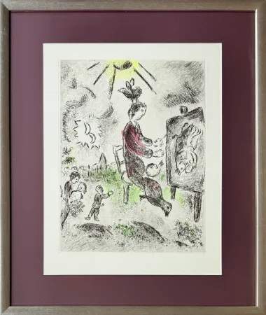 Офорт И Аквитанта Chagall - Celui qui dit les choses sans rien dire, Planche XVI