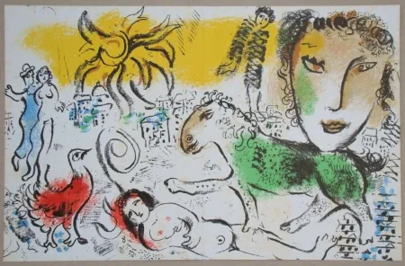 Литография Chagall - Composition pour XXe Siècle
