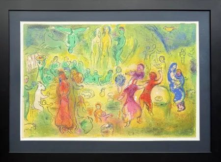 Литография Chagall - Daphnes and Chloé, Planche XLI