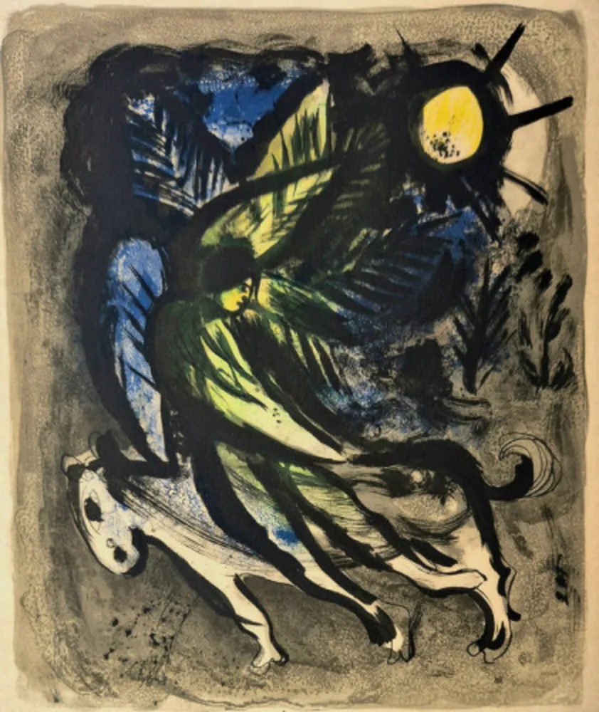 Литография Chagall - Der Engel (The Angel)