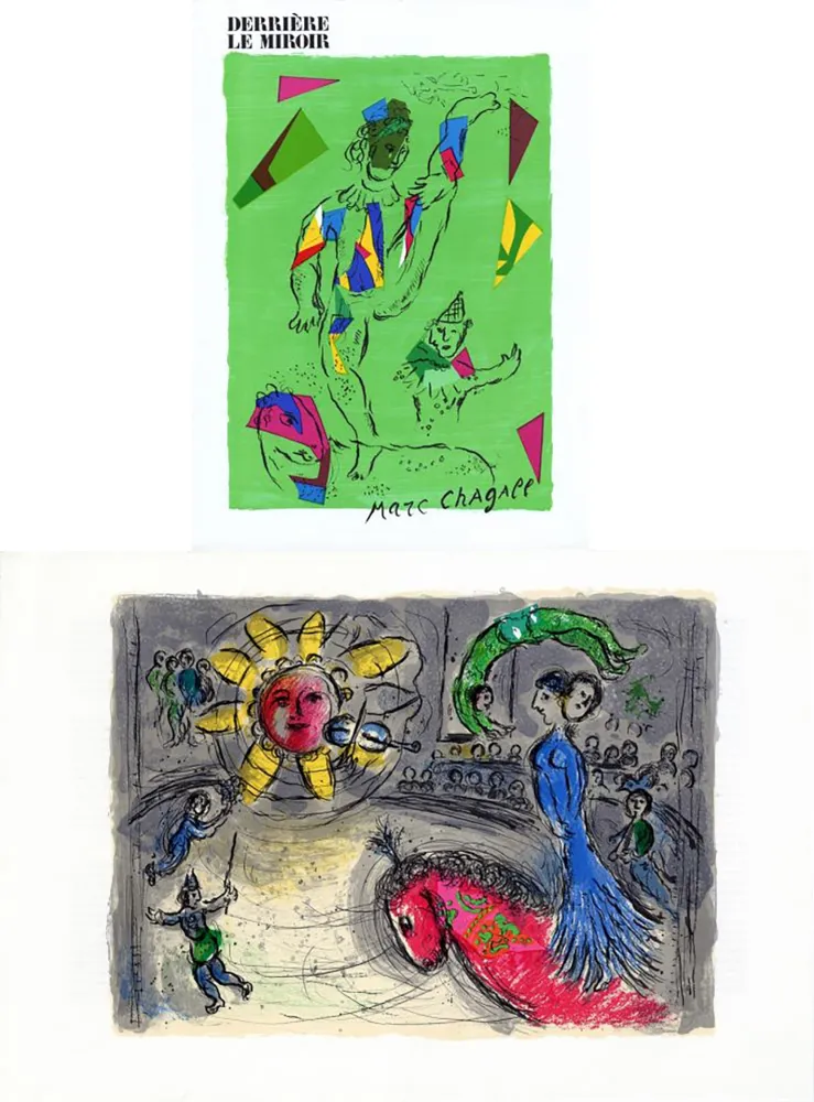 Иллюстрированная Книга Chagall - Derrière le Miroir n° 235 - CHAGALL. 2 LITHOGRAPHIES ORIGINALES (1979)