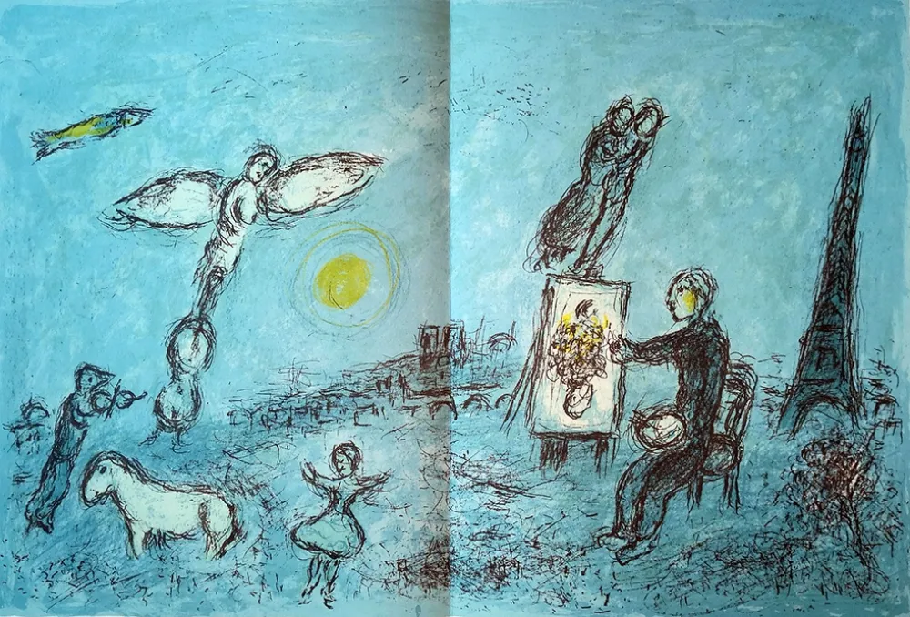 Иллюстрированная Книга Chagall - Derrière le Miroir n.°246 mai 1981