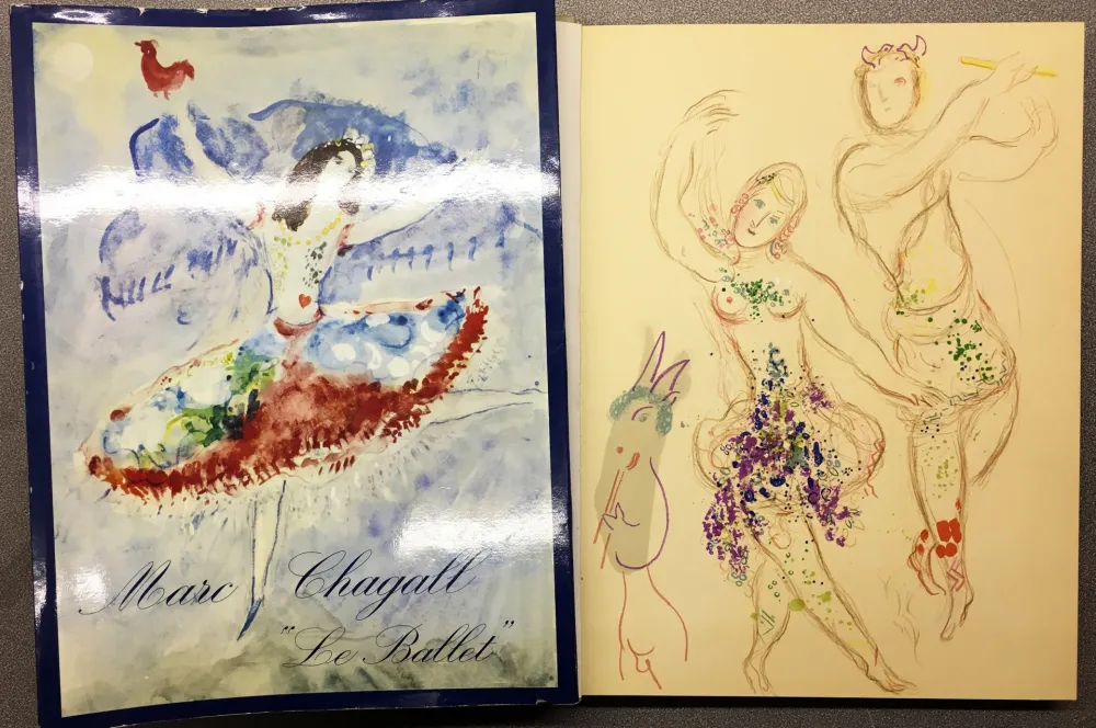 Литография Chagall - DESSINS ET AQUARELLES POUR LE BALLET