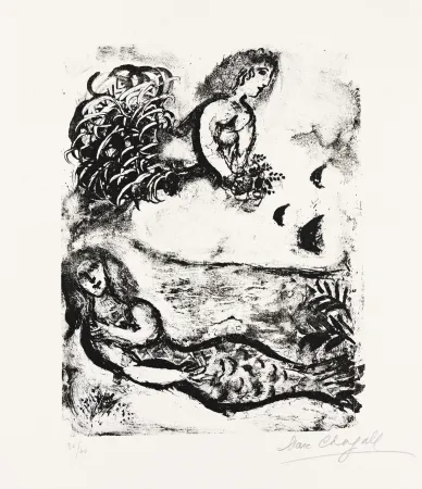 Литография Chagall - Deux Sirènes (Two Sirens)