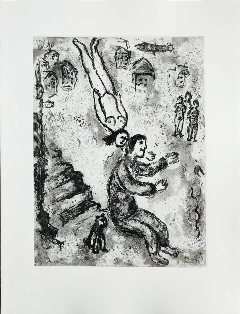 Офорт Chagall - Et sur la terre