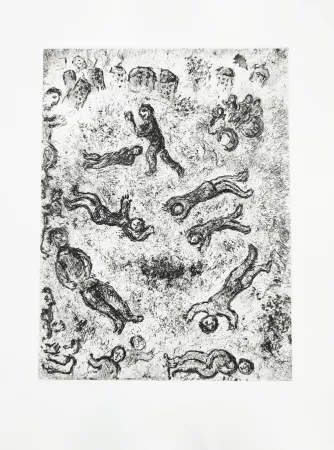 Офорт Chagall - Et sur la terre