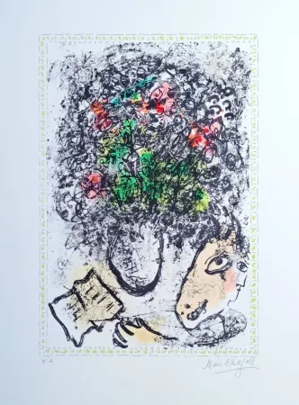 Литография Chagall - Fleurs d'art