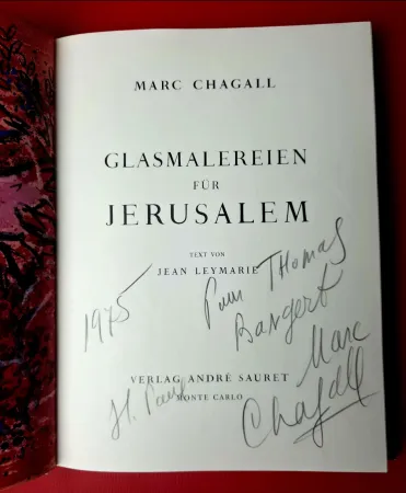 Иллюстрированная Книга Chagall - GLASMALEREIEN FÜR JERUSALEM / Windows  for Jerusalem 