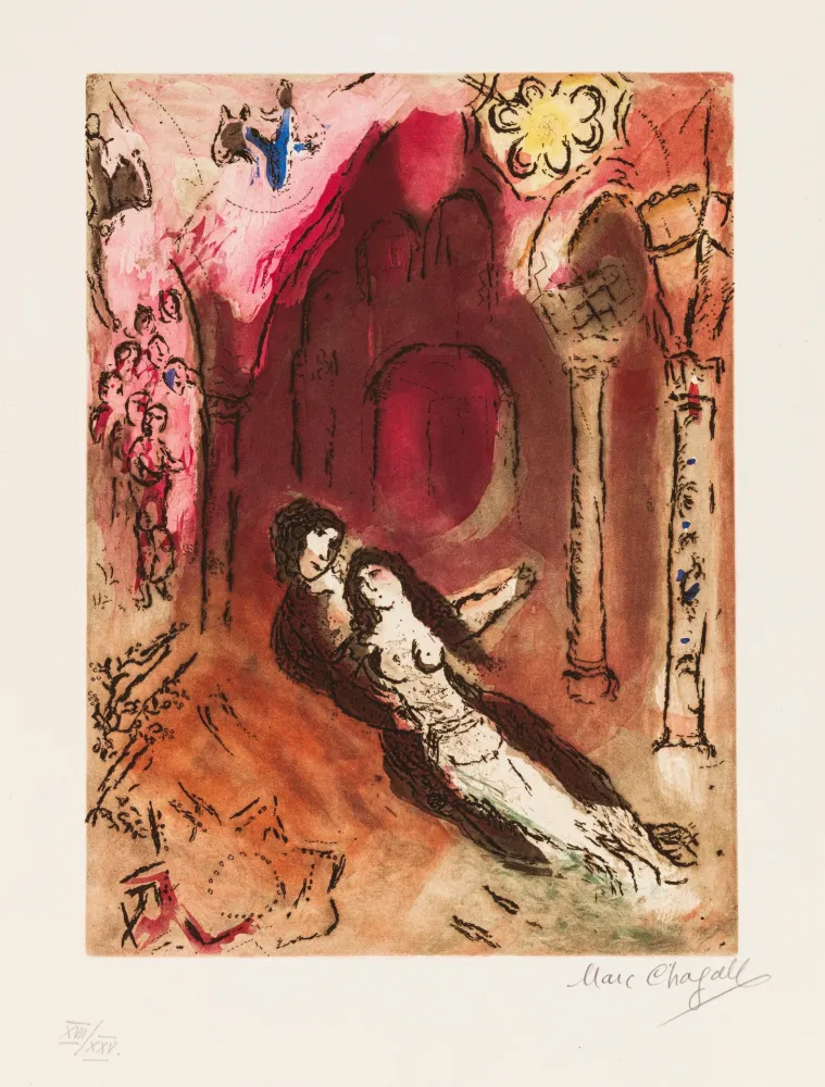 Офорт И Аквитанта Chagall - Granada