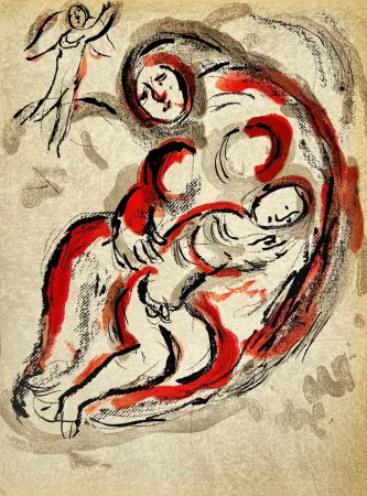 Литография Chagall - Hagar in the Desert