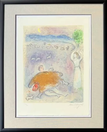 Литография Chagall - (handsigned) La Ruse de Dorcon, from Daphnis et Chloé