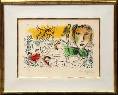 Литография Chagall - Homecoming (The Green Horse)