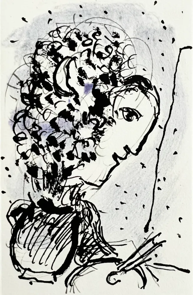 Литография Chagall - Invitation for an Exhibition