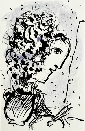 Литография Chagall - Invitation for an Exhibition
